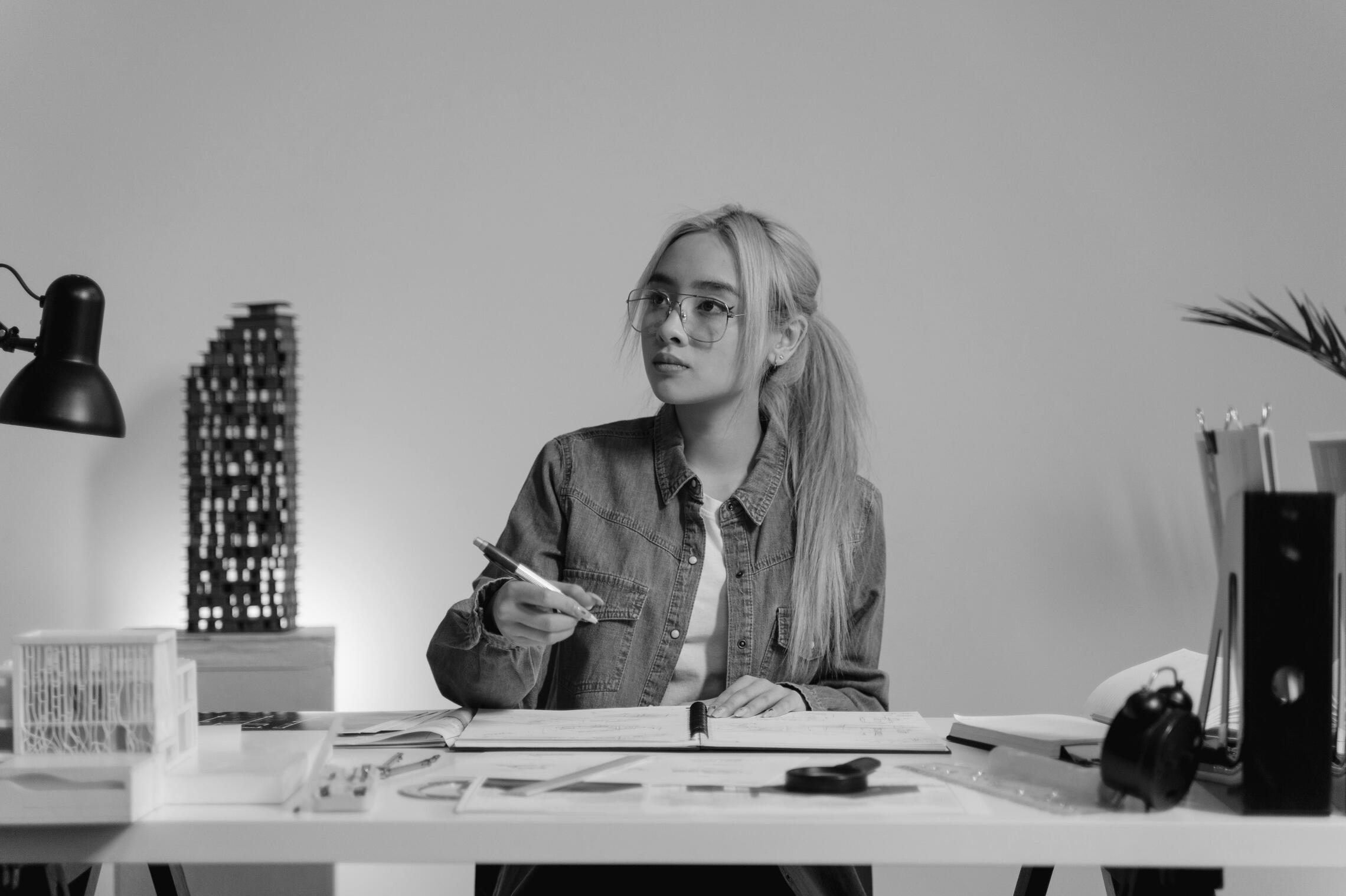 Creative Designer drafting mockups